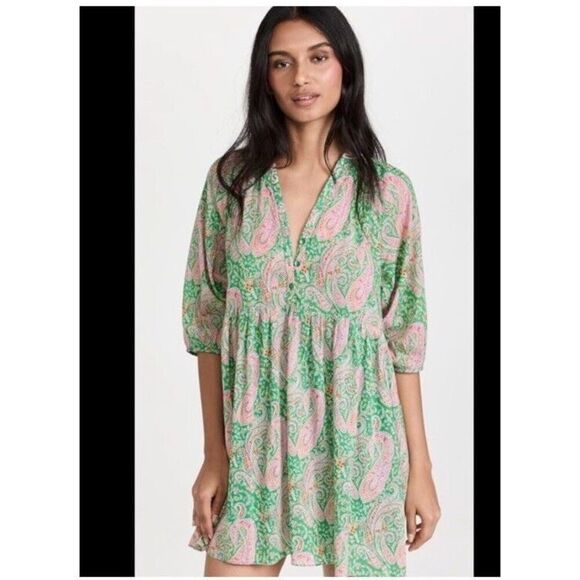 BA&SH Odeon Dress green women's size large - Picture 1 of 9